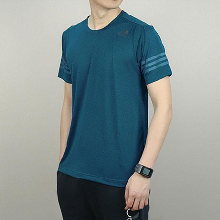 Adidas Pure Breathable Quick-Dry Crew Neck T-Shirt Men Tops Blue CE0862