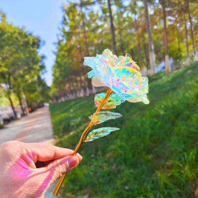 Yousheng Foil Plated Artificial Rose Small Faux Rose Flower for Valentine's Day Wedding Forever Rose Gifts for Women Girls Mom Wife Daughters