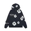 Men's Trendy Loose Fit Kanye-Style Kapok Foam Print Hoodie Suit