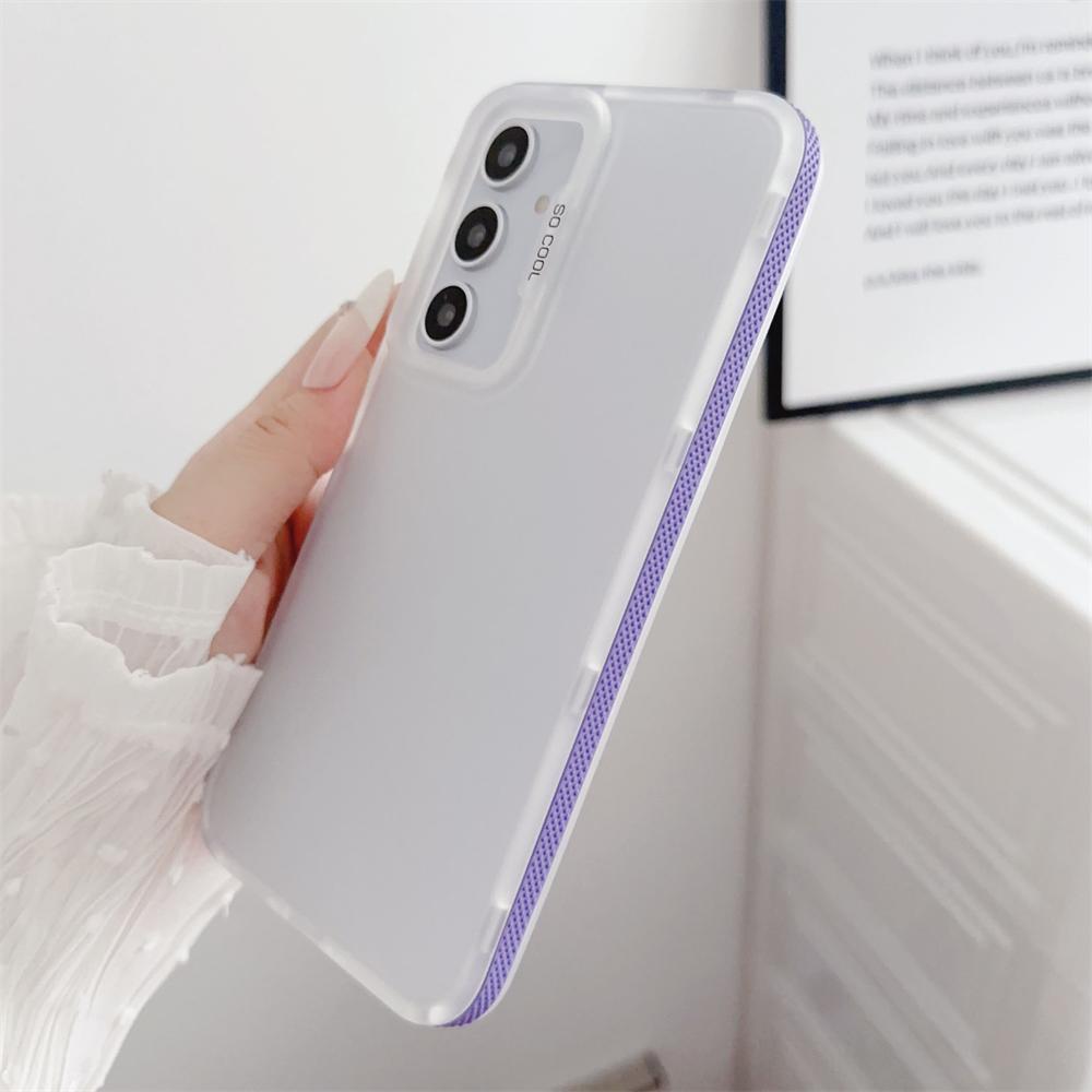 Matte Clear Soft Case for Samsung Galaxy S24 Ultra S24 Plus S23 S21 FE A15 A55 A35 5G A34 A25 A23 A13 A14 Shockproof TPU Cover