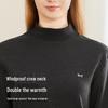 Mao Ren Women's Thickened Cashmere Blend Thermal Underwear Set with Knee Support