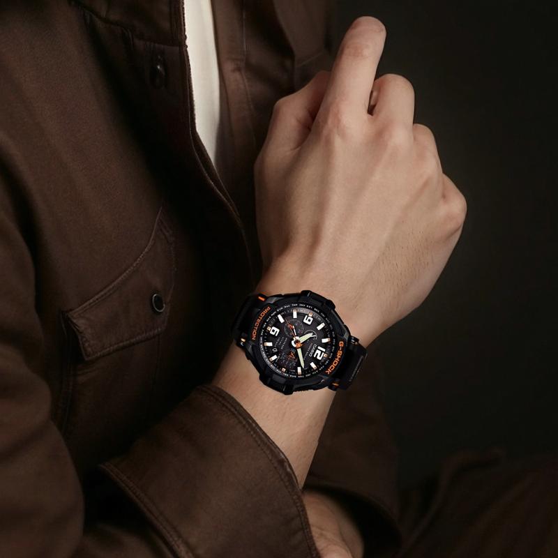 Casio Seria G-SHOCK ceas de scufundare rezistent la apă alimentat cu lumină mișcare quartz curea rășină ceas japonez și coreean ceas bărbătesc 50mm cadran negru G-1400-1A