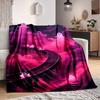 1pc Ghost Ladder Style Blanket, Lightweight Flannel Throw Blanket for Sofa, Bed, Travel, Camping, Living Room, Office, Couch, Chair, and Bed