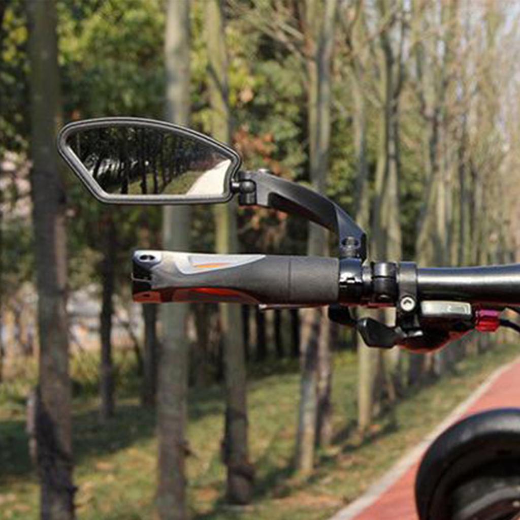 Specchietto Retrovisore Ampio Angolo Anti-urto Specchietto Retrovisore per Bicicletta Lente in Vetro HD Angolo Regolabile Riflettore Specchietto Ampio Angolo per Ciclismo