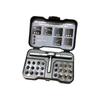 Solid Metal Rotating Screwdriver Kit Contains 24 Attachments For Electronics And Eyeglasses