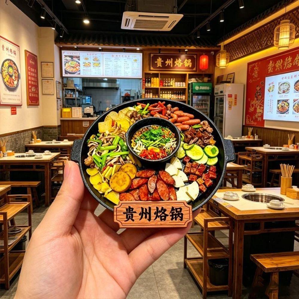 Resin Food Fridge Magnet Magnetic Refrigerator Sticker Cultural Heritage Tourism
