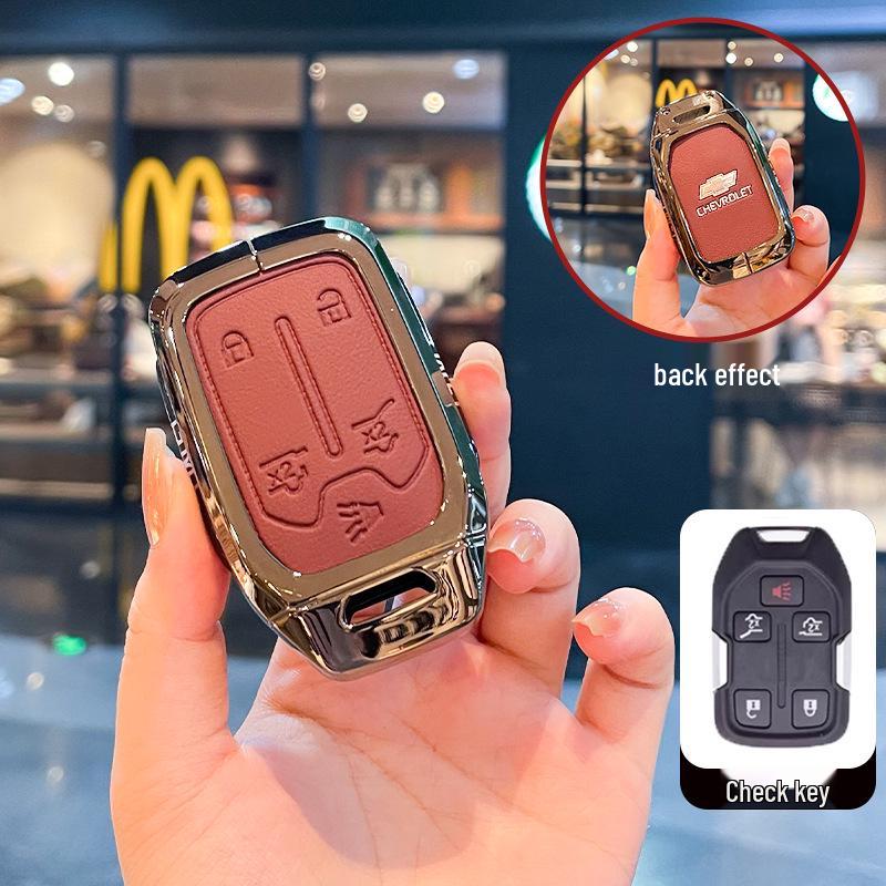 Chevrolet K5 Trax Cruze Sleuteletui - Star Milesuo Metalen Gesp Volledige Dekking Shell