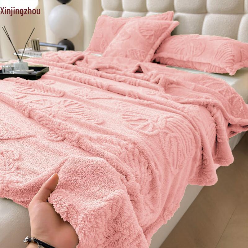 Плечистый плед из тафты и флиса с жаккардовым узором «Бабочка» Xinjingzhou