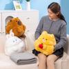 Cute Animal Penguin Hamster Pillow Blanket Plush Toy Doll Rabbit Cat Doll Home Pillow Blanket