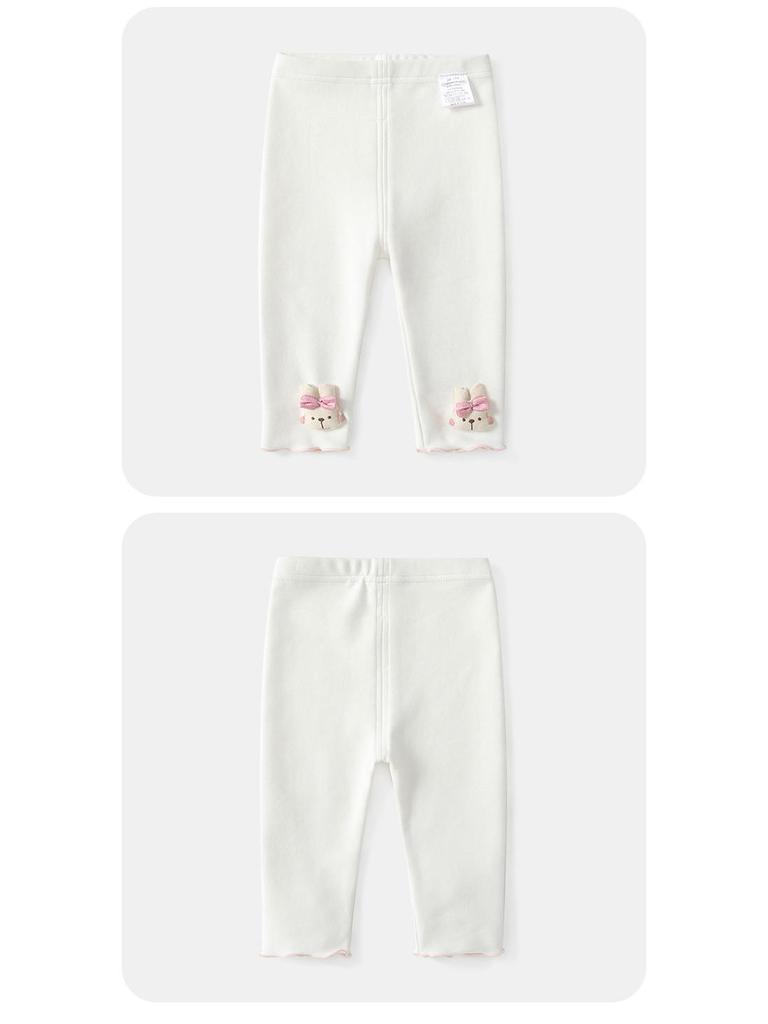 Podzimní roztomilá králičí dvoudílná sada košile s dlouhým rukávem a okvětním límečkem pro miminka a dívky