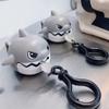 NEW Creative Fun Pull Line Nibbling Shark Keychain For Children Cartoon Eating Small Fish Keyring Car Bag Small Pendant Gift