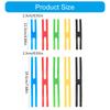 10Pcs H Band Silicone Rubber Bands Assorted Color Rubber Bands Elastic Rubber Wrapping Bands for Wrapping Bag Wraps