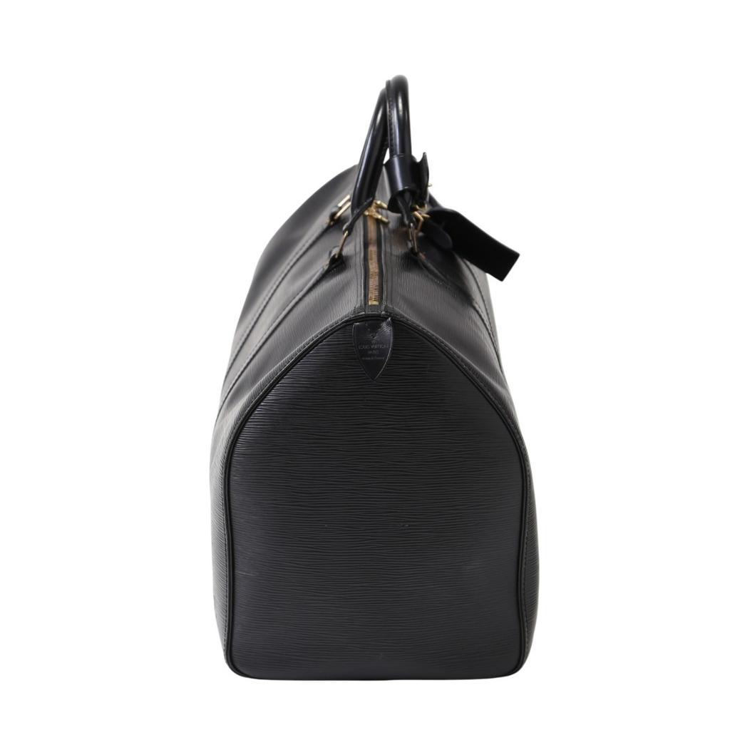 LOUIS VUITTON Epi Kiepol 50 Boston bag Epi Leather black unisex M42962 Used