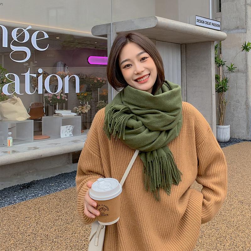 Junbie Thickened Wool Cashmere Scarf