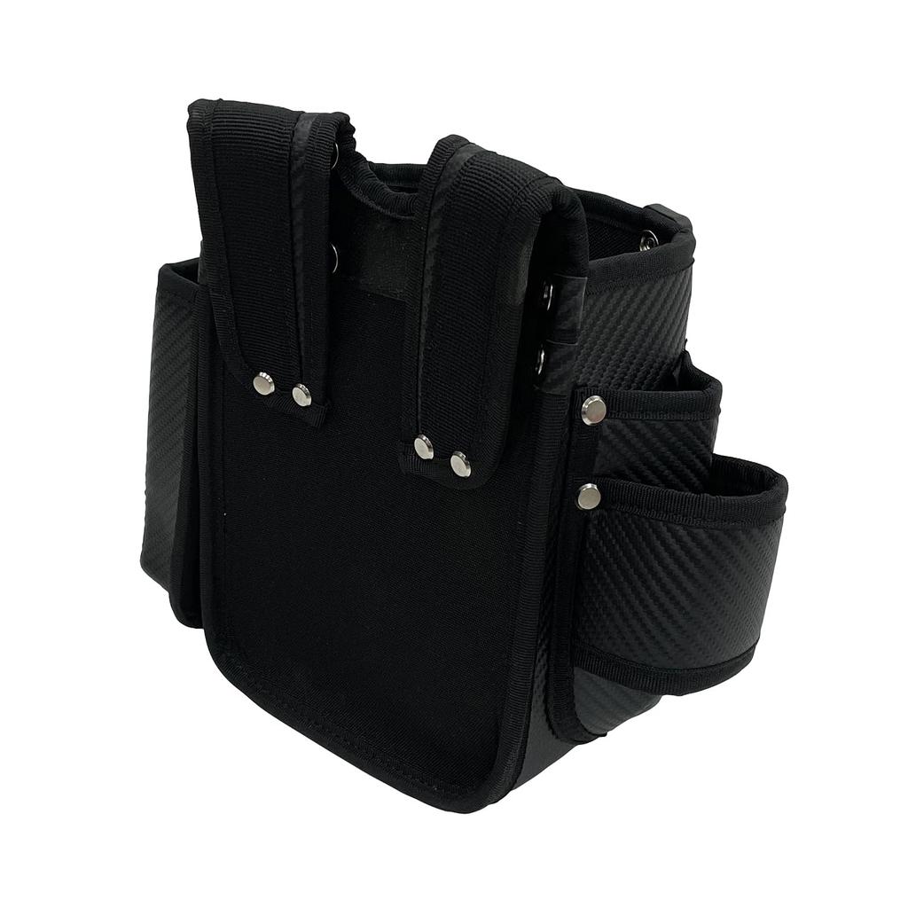 SK11 Black Waist Bag 2 Tier Side Pockets SKC2-5BK