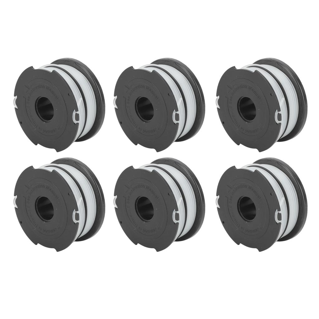 6pcs Weeder Replacement Spool 38.6ft 0.06in String Trimmer Replacement Spool for DF065