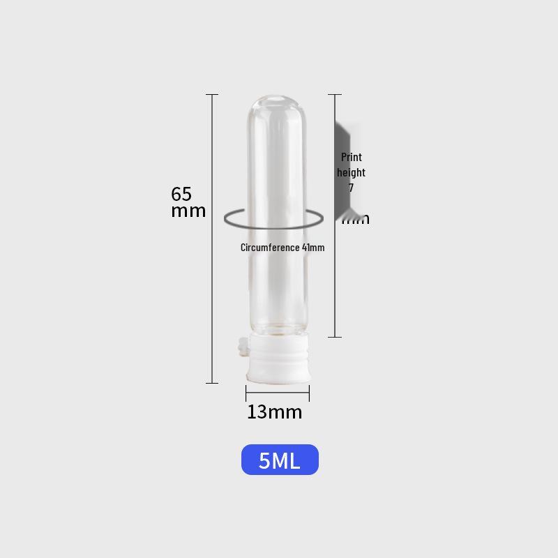 Round Bottom Sample Bulb Bottle - 2ml & 3/5ml for Essence, Makeup Remover, or Essential Oils