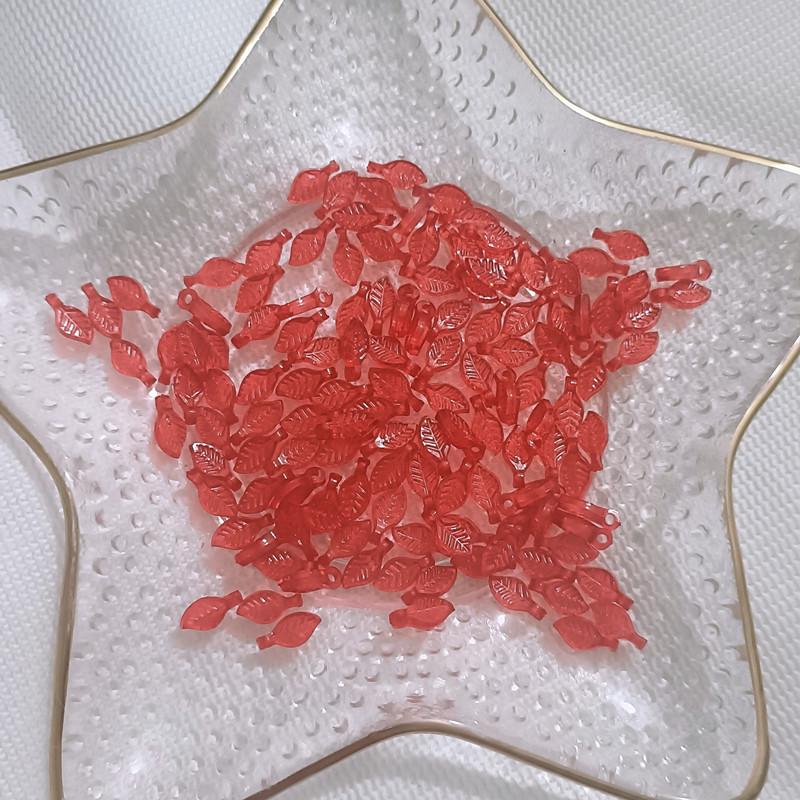 Acrylic Mini Grape Leaf Beaded String for DIY Jewelry Making: Bracelets & Necklaces