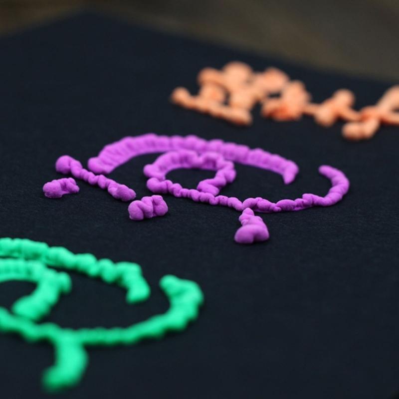 Glow In Dark Foam Painting Pen 6 Vibrant Colors Childrens Art Popcorn Styles Art Pen Safe Plastic Materials Craft Tool