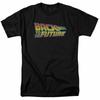 Back To the Future Logo T-shirt Mens Licensed Retro Movie Tee Black