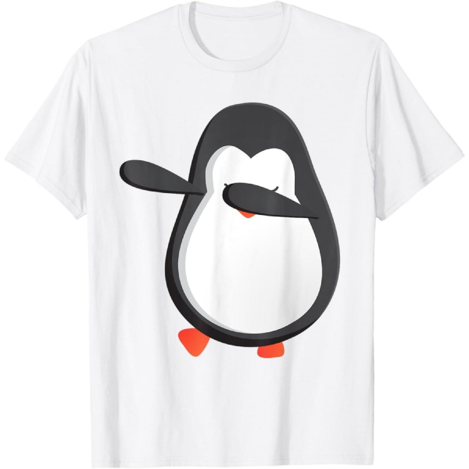 Penguin Dabbing Shirt _ Funny Sea Birds Dancing T-shirt Gift(1) S