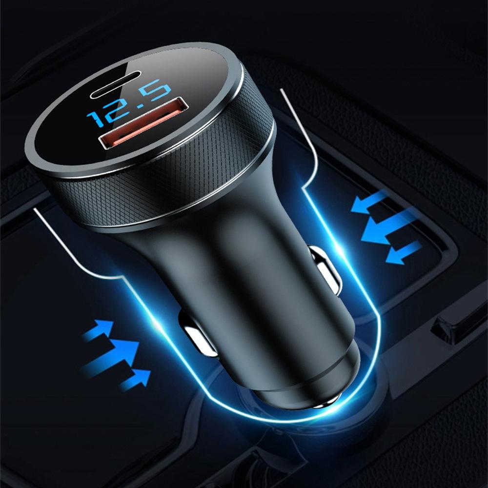 Ładowarka samochodowa typu C szybka ładowarka USB C do Iphone'a Samsung Macbook ładowanie samochodu szybkie ładowanie 3.0 ładowarka do telefonu komórkowego Pd