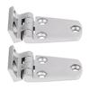 2pcs 316 Stainless Steel Marine Door Hinges Mirror Polishing Saltwater Corrosion Resistance with Integrated   for Yacht Boat Window Doors