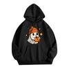 Women's Fashionable, Casual, Comfortable Round-neck, Hooded, Long-sleeved, Halloween-print Warm Sweater