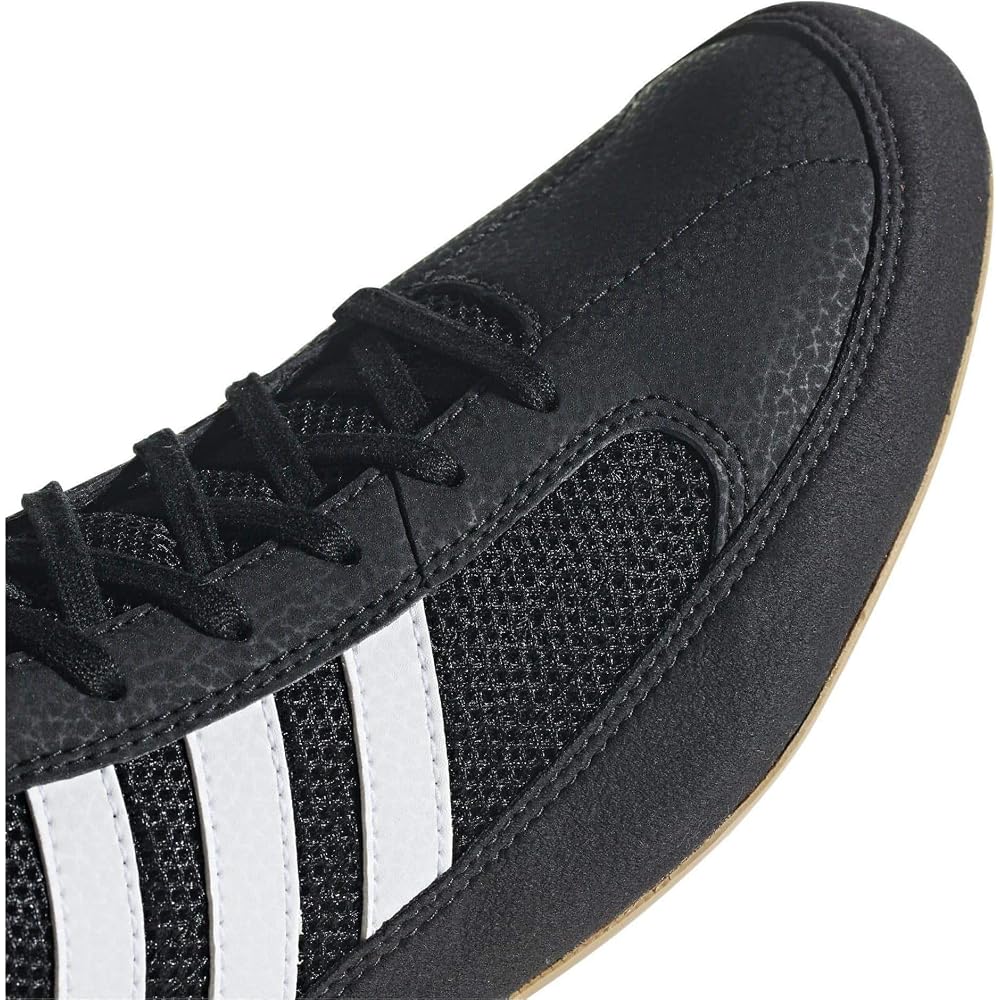adidas נעלי האבקות HVC שחור ליבה/לבן/מתכתי ברזל 27.0 ס"מ