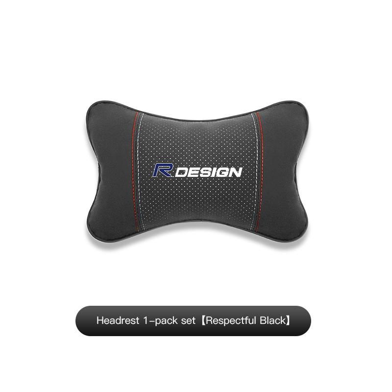 AALG1 Luxury Suede Car Interior Seat Headrest Support  Lumbar Pillow For Volvo Rdesign Polestar AWD S60 XC60 XC40 XC90 V60 S80 S90 V90