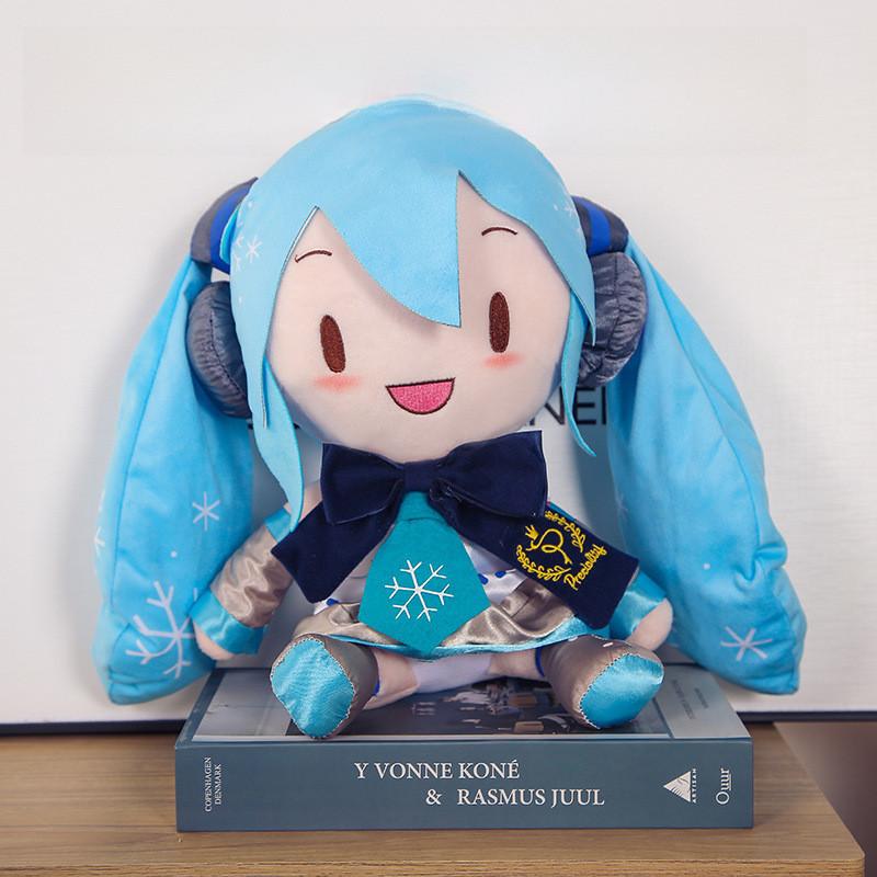 

Кукла Мику Хацунэ Мультяшная Игрушка Мягкая Плюшевая Несколько Стилей Рождество Детский Подарок Snowflake Bow Hatsune