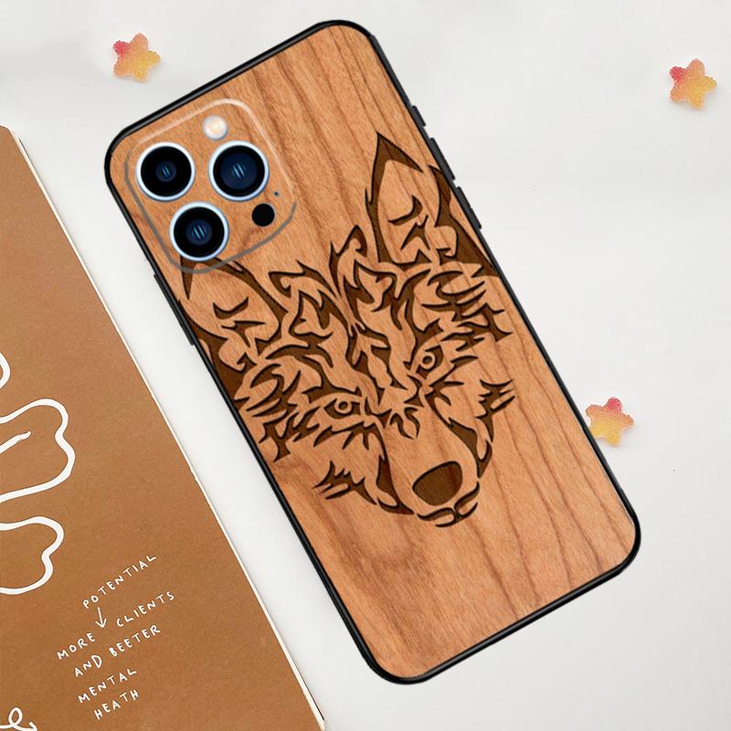 Turtle Elephant Dragon Wood Phone Case For iPhone 17 Pro Max 14 13 12 11 15 16 Pro Max mini 16 Plus 16e 17 Air Funda