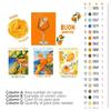 6PCS Numbered Preprinted Fabric Canvas With Acrylic Paint Art Brush For Beginner Art Craft Project and Home Decoration