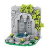 MOC Medieval Stone Castle Brick Gate Tower Construction Assembled Compatible Figure Building Blocks Toys For Children Adult Gift