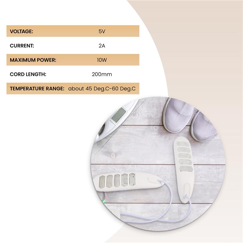 AEE4-Portable USB Shoes Dryer Heating Mats Foot Warmers Deodorant Dehumidifying Device Suitable For Different Shoes