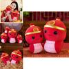 Adorable Plush Snake Doll Cute Zodiac Snake Toy Soft Stuffed Animal Gifts For Kids