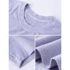 Women's Pure Color Knit Round Neck T-Shirt