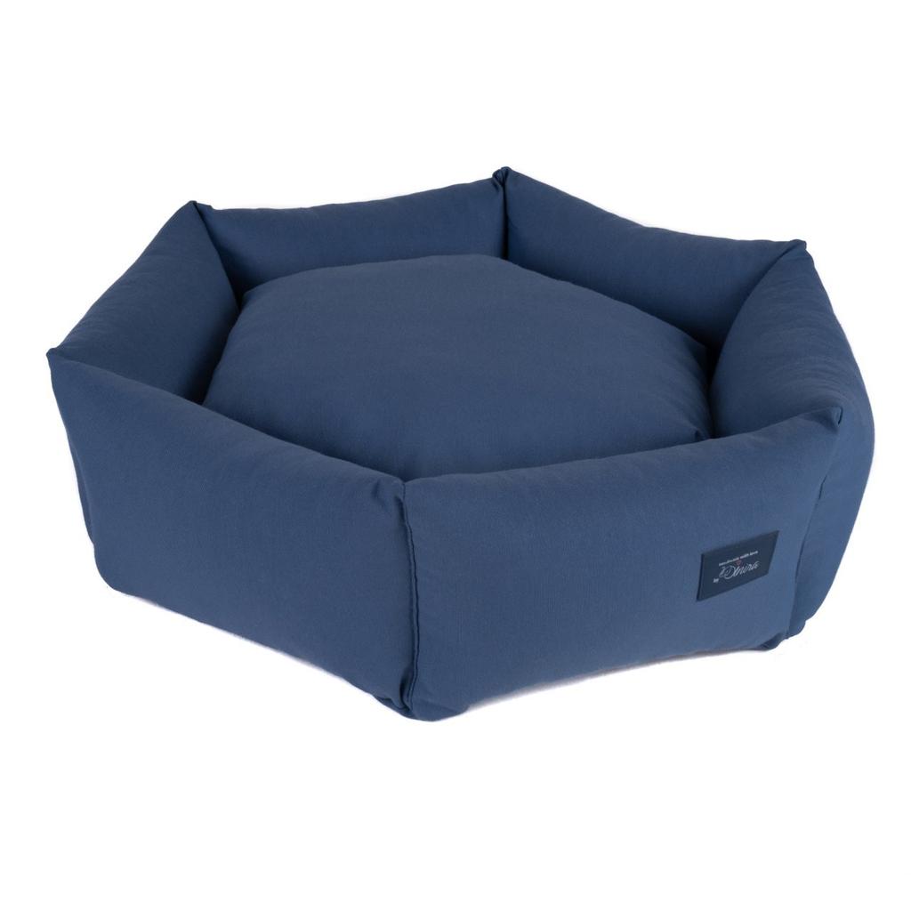 blue dog bed