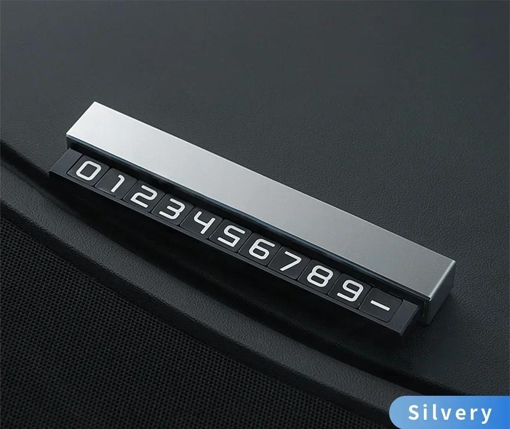 Temporary Car Parking Card Phone Number Car Phone Holder Luminous Telephone Number Plate Car-styling Accessories