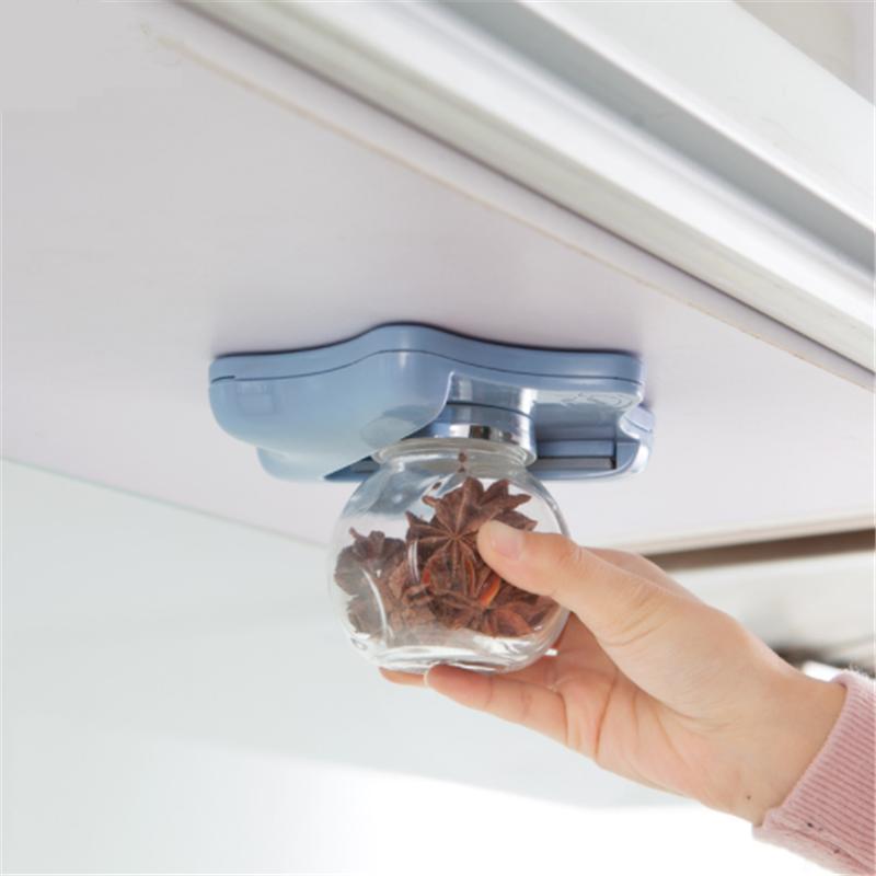 

Jar Opener Multi-function Cap Opener Under Cabinet Professional Lid Cans Quick Opener Fit Any Sizes Simple Useful Kitchen Gadget синий