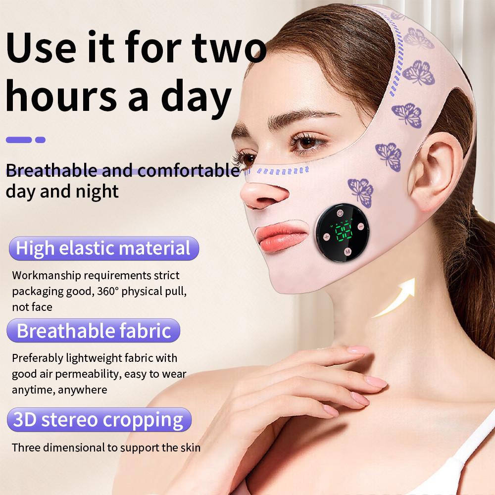 EMS V-Shape Face Lifting Massager Face Slimming Lift Skin Tightening Anti Wrinkle Reduce Double Chin Cheek Lift Up Belt Faces Beauty Devices