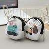 Love bear cartoon buckle change bag key bag pendant earphone storage bag pendant change bag keychain