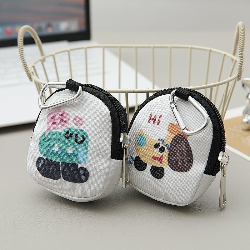 Love bear cartoon buckle change bag key bag pendant earphone storage bag pendant change bag keychain
