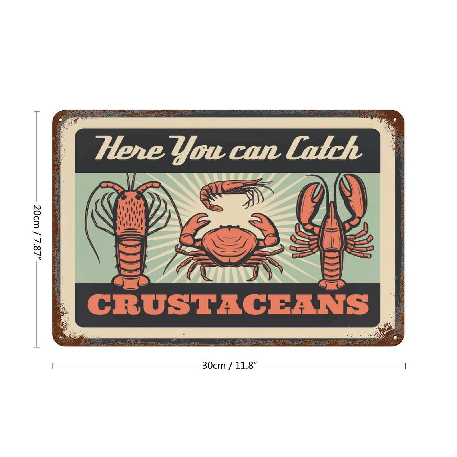 

1-Pack rust-effect metal wall decor, 20×30cm and 30×40cm, vintage distressed sign for pub, garage, living room or office 20*30CM