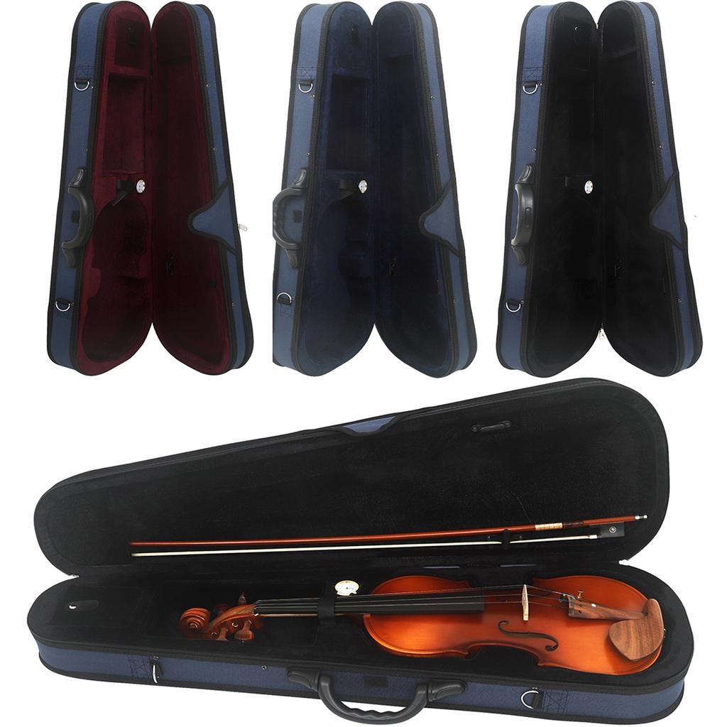 IRIN Violin Case Portable Violin Soft Lining Suitcase Blue Oxford Cloth Violin Storage Bag String Instrument Parts Accessories