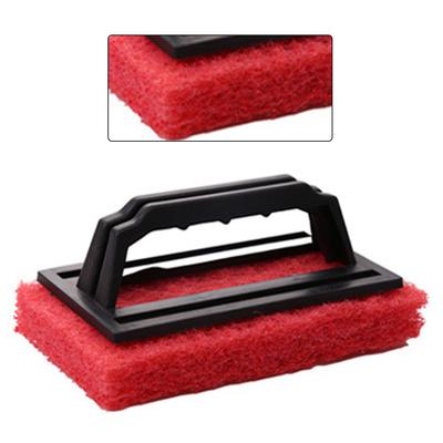 Kitchen Sponge Brush with Handle Household Stains Remover Tool for Tile Bathtub Glass Sink