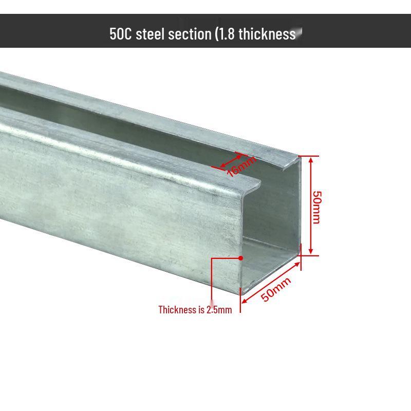 Dedicated Galvanized C-Channel Steel Track 30C/40C/50C for Crane Cable Trolley