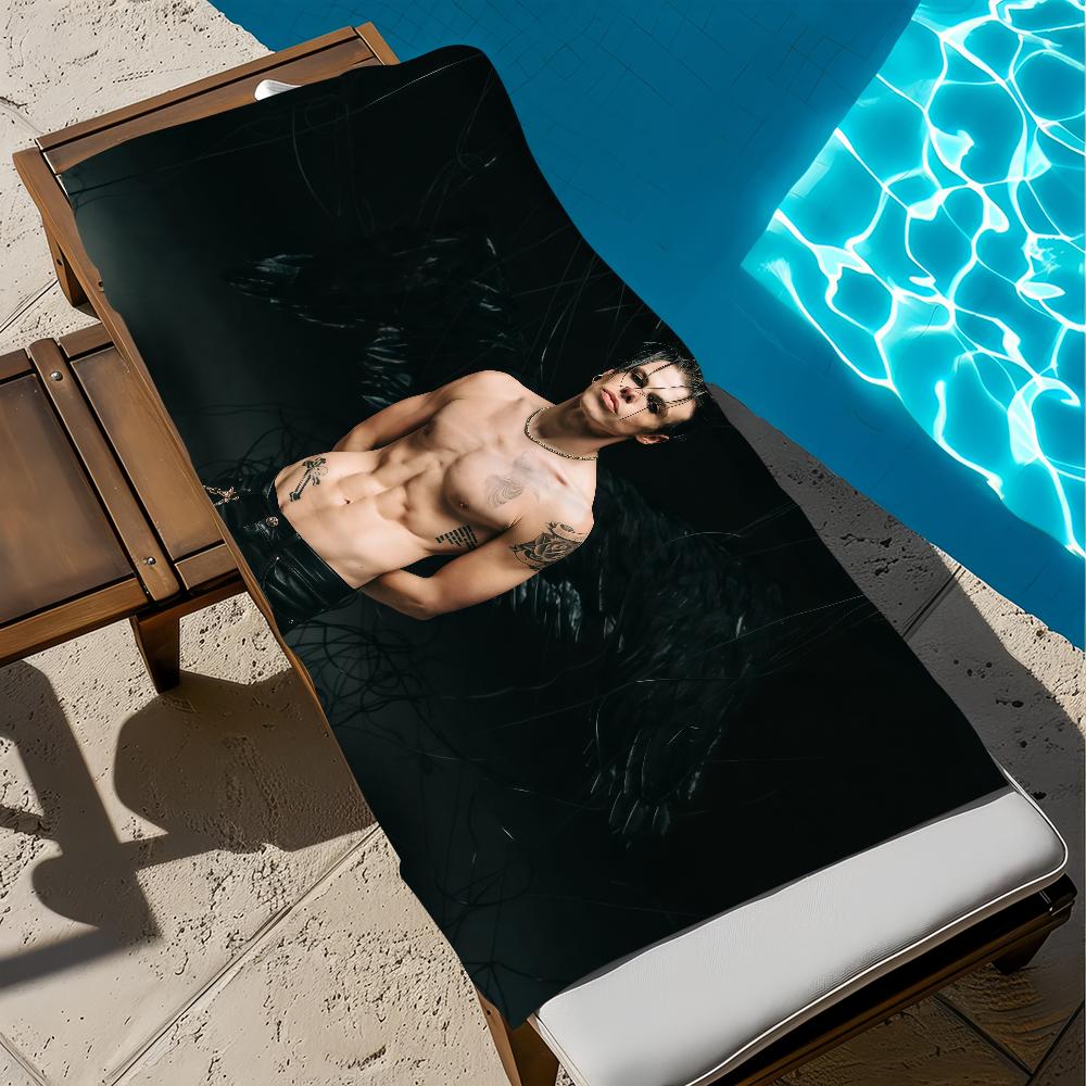 Towel Beach Bath Idols Quick-Drying Singer Lightweight English Portable Sauna Camping Swim YUNGBLUD Pool Travel