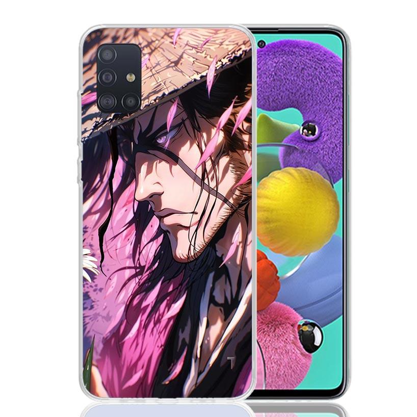Bleach Kyoraku Shunsui Phone Case For Samsung Galaxy A52 A32 A22 A12 A02S A50S A30S A51 A31 AA71 Note 20 Ultra 10 S10 Plus Galax