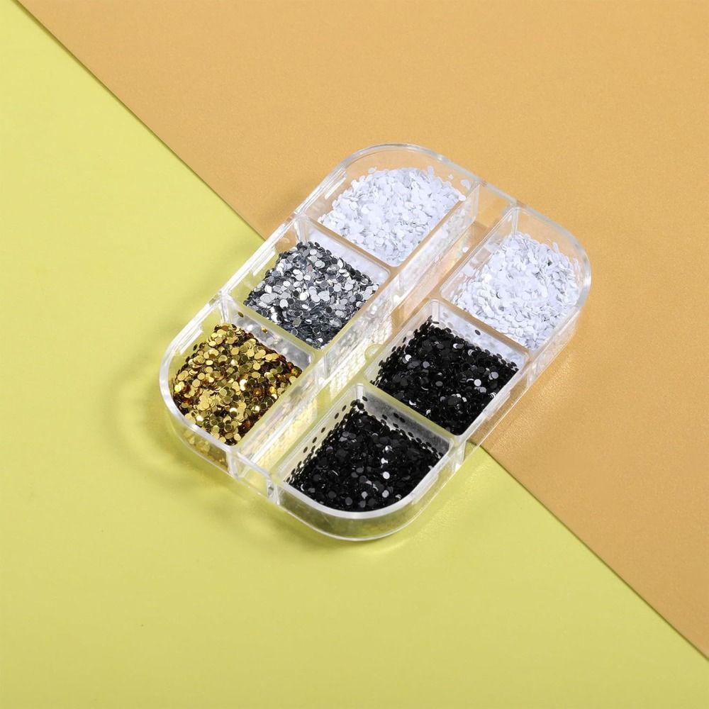 1mm Tiny Dot Nail Art Sequins 3D Laser Round Dots Paillettes New Disco Nail Sequin  for Nail Art